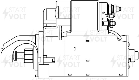 Стартер для автомобилей VAG 100 (90-) 2.6i/2.8i/A6 (94-) 2.6i 1,4кВт