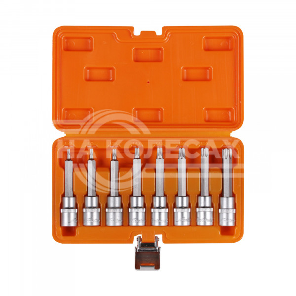 Набор головок 1/2&quot; DR со вставками TORX T20-T60 длиной 100мм 8 предметов в кейсе