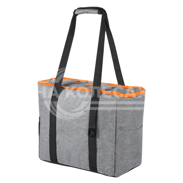 Сумка-холодильник (термосумка)&quot;Пляжная&quot;, 27л, 42*33*20см, водонепр.,сер.