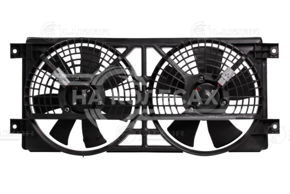 Электровентилятор кондиционера для автомобилей SsangYong Kyron (05-)/Actyon (05-) (2 вент.) (с кожухом)