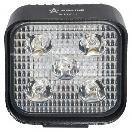 Фара светодиодная мини квадратная 5LED, направленный свет, 15Вт, 83х83х36мм, 12/24В