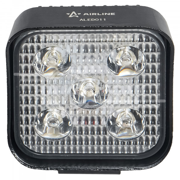 Фара светодиодная мини квадратная 5LED, направленный свет, 15Вт, 83х83х36мм, 12/24В