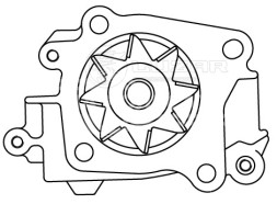 Насос водяной для автомобилей Mitsubishi Carisma (95-) 1.6i/1.8i [4G92/4G93]