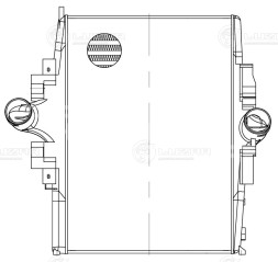 ОНВ (радиатор интеркулера) для автомобилей КАМАЗ 5490/Mercedes-Benz Axor (01-)
