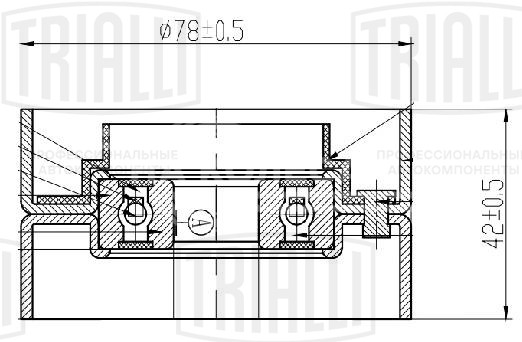 Ролик приводного ремня для автомобилей КАМАЗ 5490/Axor [OM457] (только ролик натяж.) генератора d=78mm