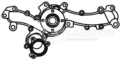 Насос водяной для автомобилей Toyota Land Cruiser Prado 150 (09-) 4.0i [1GR-FE]