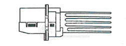 Резистор электровентилятора отопителя для автомобилей Nissan Note (06-)/Renault Megane II (02-) (auto A/C)
