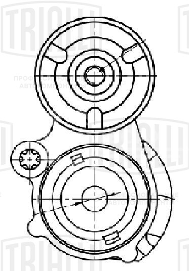 Ролик приводного ремня с натяжным механизмом для автомобилей Ford Kuga (08-)/Volvo S40 (04-) 2.4i/2.5i генератора
