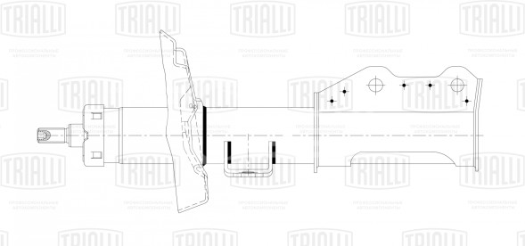 Амортизатор (стойка) передний правый для автомобиля Opel Astra J (10-)/Chevrolet Orlando (10-)