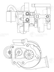 Турбокомпрессор для а/м ГАЗель-Бизнес Cummins ISF2.8 E-3 (тип HE200WG)