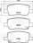 Колодки тормозные задние для автомобилей Kia Sorento IV (20-)