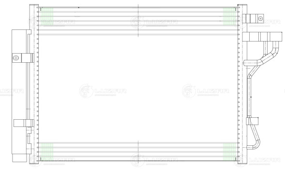 Радиатор кондиционера для автомобилей Picanto (11-) 1.0i/1.2i