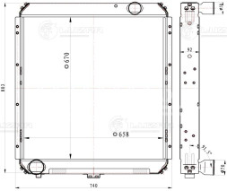 Радиатор охлаждения для автомобилей КАМАЗ 54115