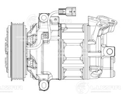 Компрессор кондиционера для автомобилей Vesta (15-) 1.6i