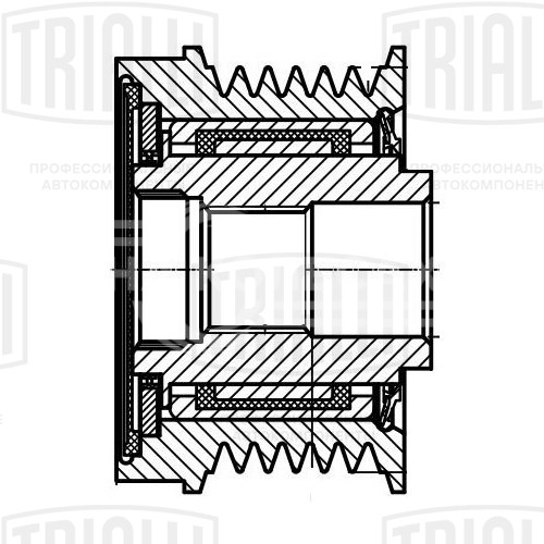 Ролик генератора (обгонная муфта) для автомобиля Ford Focus III (11-) 1.6i