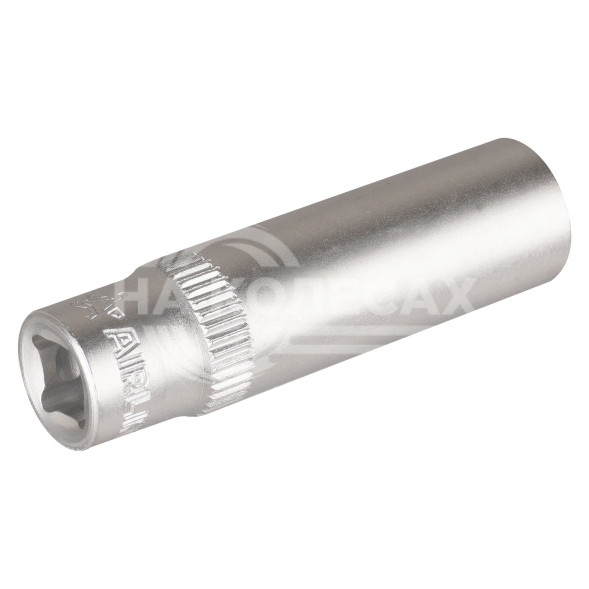 Головка торцевая 1/4&quot; DR шестигранная 10мм глубокая пласт. подвес