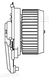 Электровентилятор отопителя для автомобилей Suzuki Vitara (15-)/SX4 II (S-Cross) (13-)