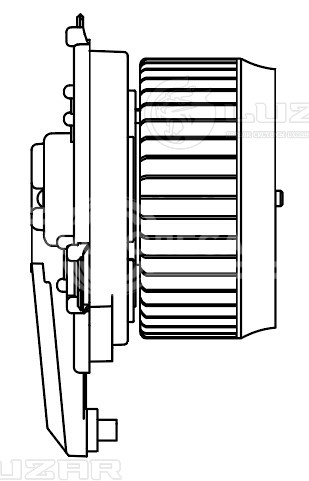 Электровентилятор отопителя для автомобилей Suzuki Vitara (15-)/SX4 II (S-Cross) (13-)