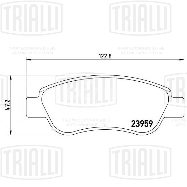 Колодки тормозные для автомобилей Peugeot 107 (05-) / Citroen C1 (05-) дисковые передние