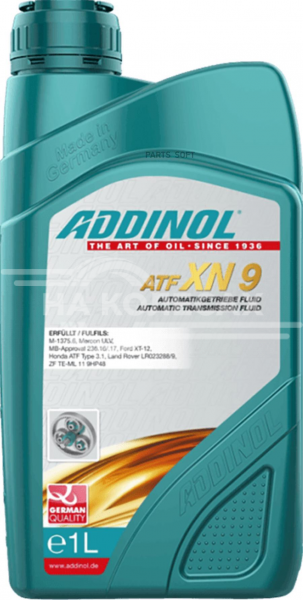 Трансмиссионное масло для АКПП ADDINOL ATF XN 9