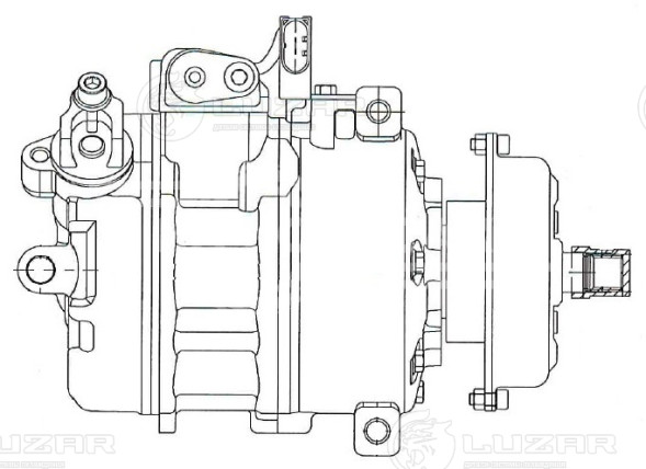 Компрессор кондиционера для автомобилей Touareg (02-)/Transporter T5 (03-) 2.5TDi