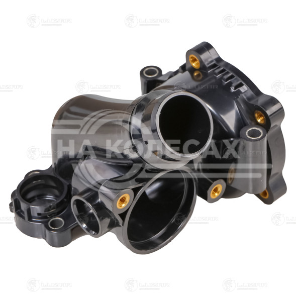 Корпус термостата для автомобилей VW Passat B6 (05-)/Skoda Octavia A5 (04-) 1.8T/2.0T (с пластиковым корпусом, с датчиком)