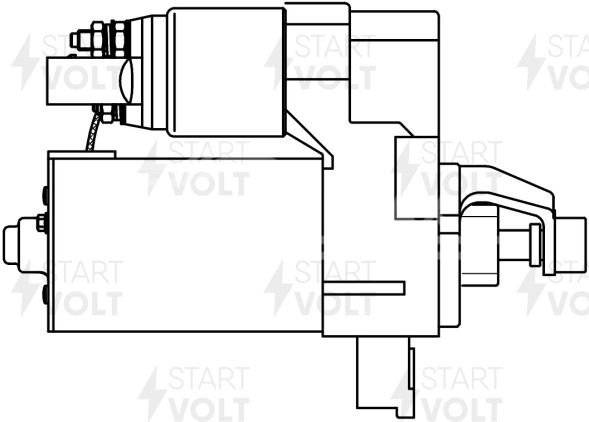 Стартер для автомобилей VAG Cayenne (17-) 3.0TFSI/A6 (10-) 2.8TFSI/3.0TFSI (Start-Stop) 1,7кВт