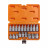 Набор головок 1/2&quot; DR TORX E10-E24 и головок со вставками TORX T20-T70 длиной 55мм 19 предметов в кейсе