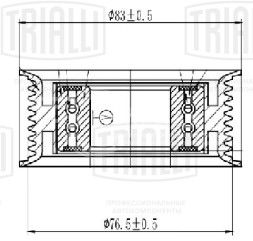 Ролик приводного ремня для автомобилей КАМАЗ 5490/Axor [ОМ457] (только ролик натяж.) (вентилятора) d=77mm
