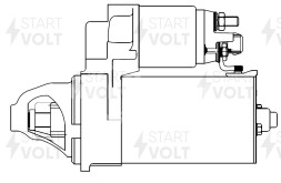 Стартер для автомобилей BMW 5 F10 (10-)/3 F30 (12-)/X3 F25 (11-) 2.0T MT 1,7кВт