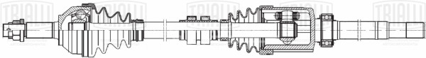 Привод передний правый для автомобилей Nissan X-Trail T31 (07-)/Qashqai J10 (06-) 2.0i MT 4WD
