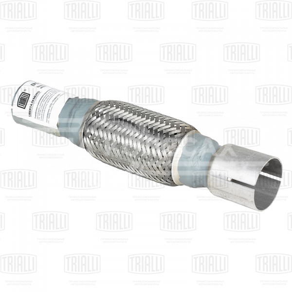 Переходник 45/50 L=300 под хомут с виброкомпенсатором 45х150 (нержавеющая алюминизированная сталь)