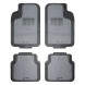 Ковры полимерные с отстегивающимся ковролином в салон автомобиля универсальные, цвет сер./черн., компл. 4 шт.