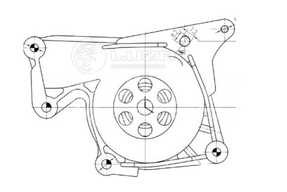 Насос водяной для автомобилей Renault Duster (12-)/Megane III (09-) 1.5d [K9K]