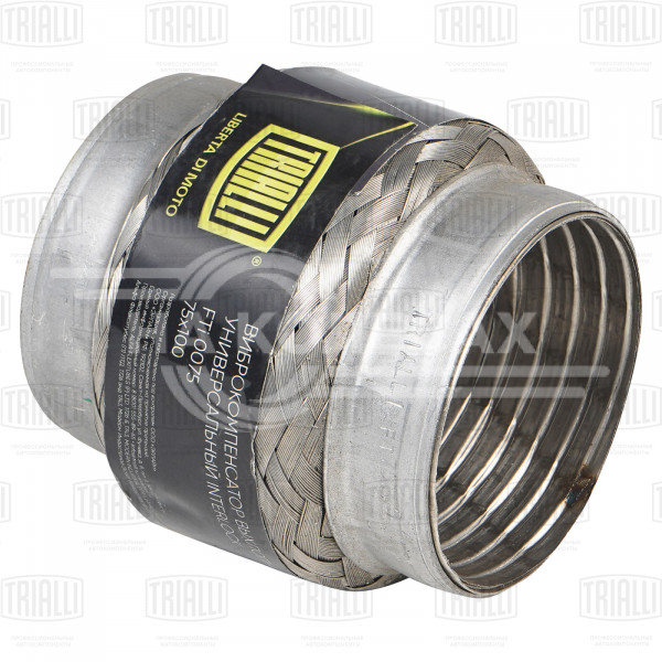 Виброкомпенсатор выхлопной трубы (Гофра) 75x100 InterLock (нержавеющая сталь)