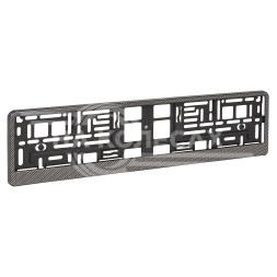 Рамка под номерной знак &quot;Карбон&quot;, с планкой