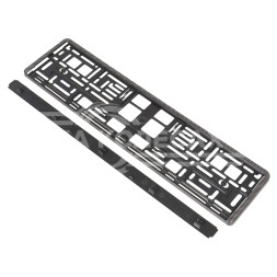 Рамка под номерной знак &quot;Карбон&quot;, с планкой