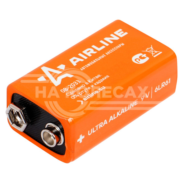 Батарейка 6LR61/Крона 9V щелочная 1 шт.