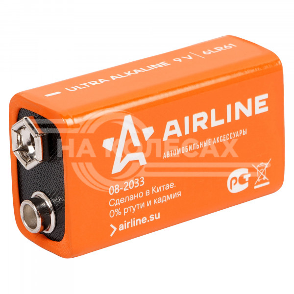 Батарейка 6LR61/Крона 9V щелочная 1 шт.