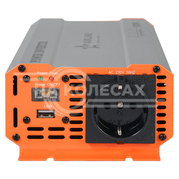 Инвертор автомобильный 12В-220В, 500 Вт чистый синус