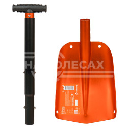 Лопата лавинная алюминиевая складная (66-82*21 см)