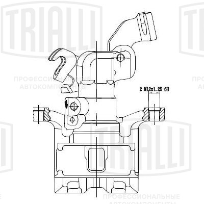 Суппорт тормозной для автомобилей Mazda 6 (02-)/(07-) задний правый d=35мм
