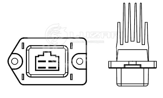 Резистор электровентилятора отопителя для автомобилей Hyundai Solaris II (17-)/Creta (16-)/KIA Rio IV (17-) (auto A/C)