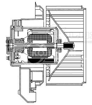 Электровентилятор отопителя для автомобилей KIA Cerato (09-)