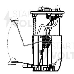 Модуль топливного насоса для автомобилей Suzuki Grand Vitara (05-) 2.0i/2.4i