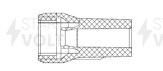 Наконечник катушки зажигания для автомобилей Mitsubishi Lancer X (07-)/Pajero Sport (08-) 1.8i/2.0i/2.4i/3.0i