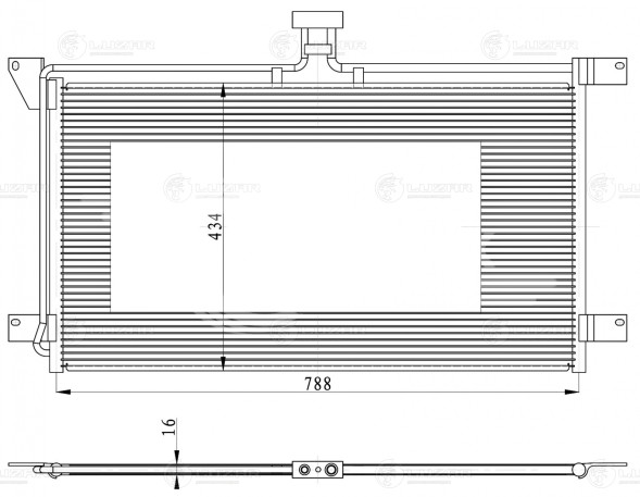 Радиатор кондиционера для автомобилей Scania 4 (95-)