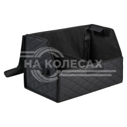 Органайзер-саквояж в багажник (55*30*35 см), стёганный ромб, цвет черный