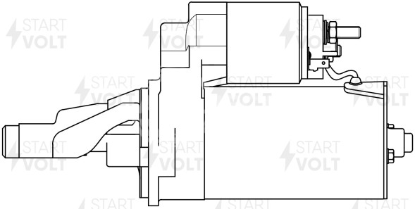 Стартер для автомобилей VAG A6 (97-)/A4 (97-)/A8 (97-) 2.5TDI 2кВт