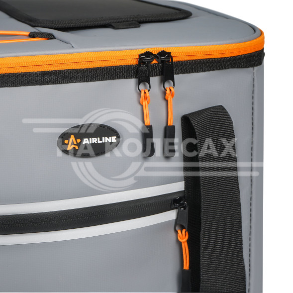 Сумка-холодильник (термосумка)&quot;Пикник&quot;, 45л, 38*34*35см, водонепр.,серая